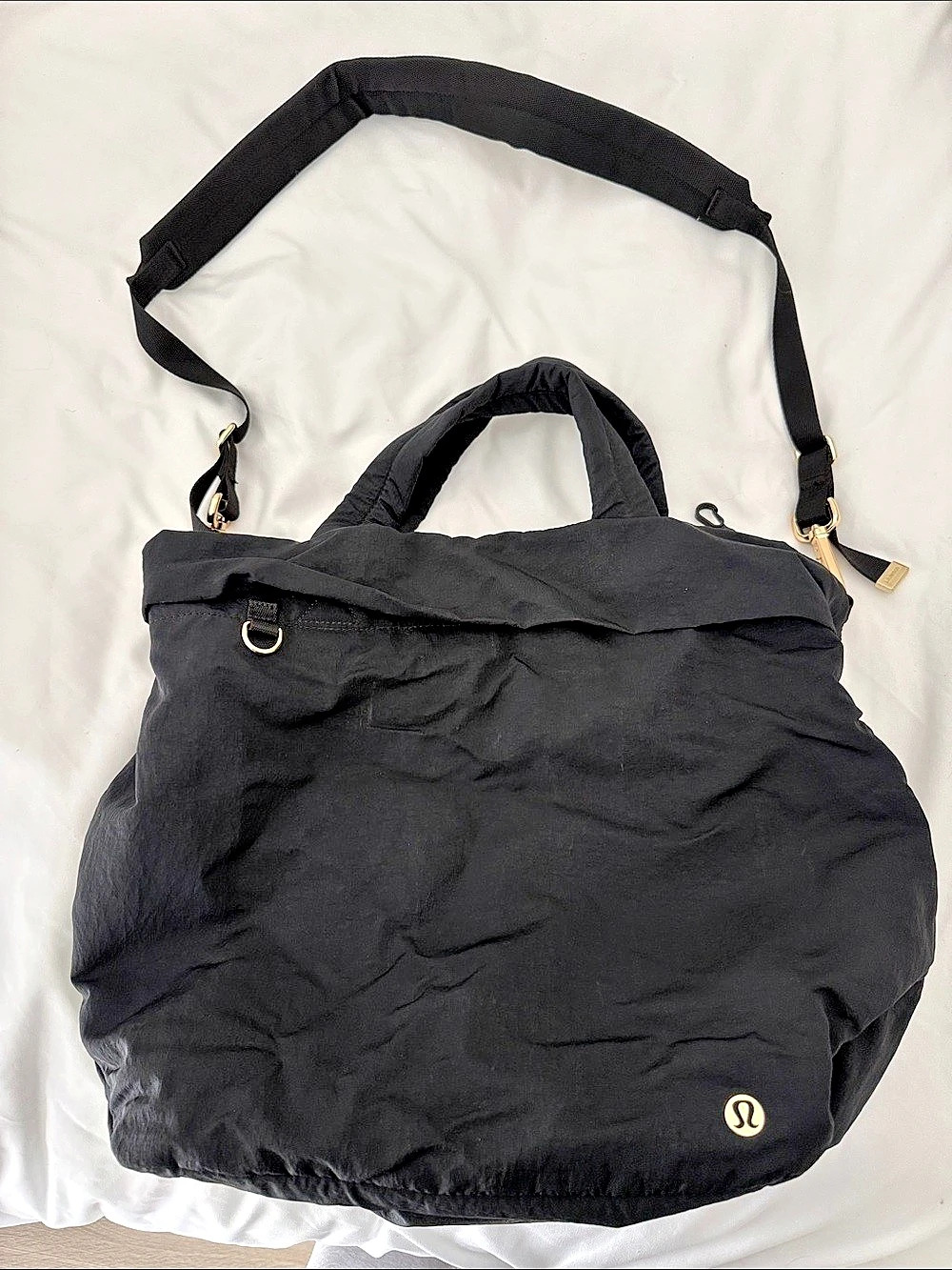 lululemon Side-Cinch Shopper Bag 18L Tote in Black